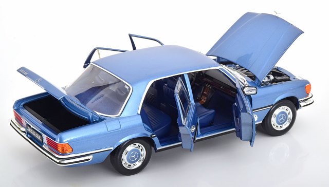 新品 183971 ノレブ 1/18 メルセデス 350 SE W116 1973 ライトブルー