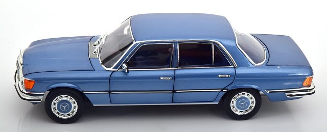 新品 183971 ノレブ 1/18 メルセデス 350 SE W116 1973 ライトブルー