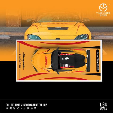 新品 TM647409 TimeMicro TM 1/64 トヨタ スープラ Supra A90 Orange