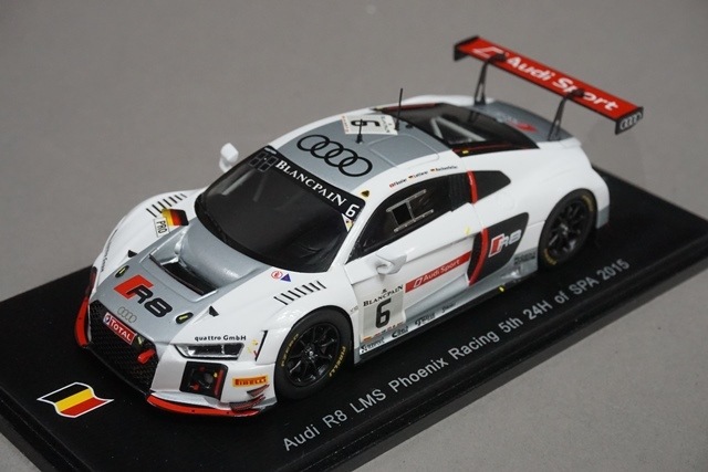 1/43 スパーク SB105 アウディ R8 LMS Phoenix Racing 5th 24H of SPA