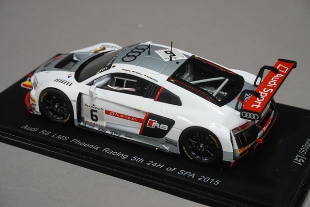1/43 スパーク SB105 アウディ R8 LMS Phoenix Racing 5th 24H of SPA