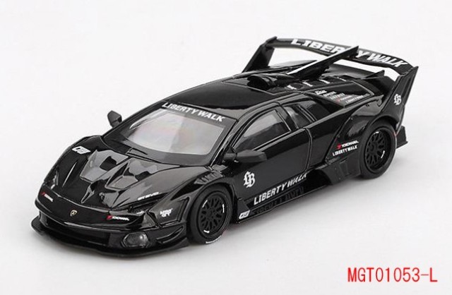 MINI GT LBWK ブラックミニカー 1/64スケール MINI GT「Nissan Skyline Kenmeri Liberty Walk」(マット