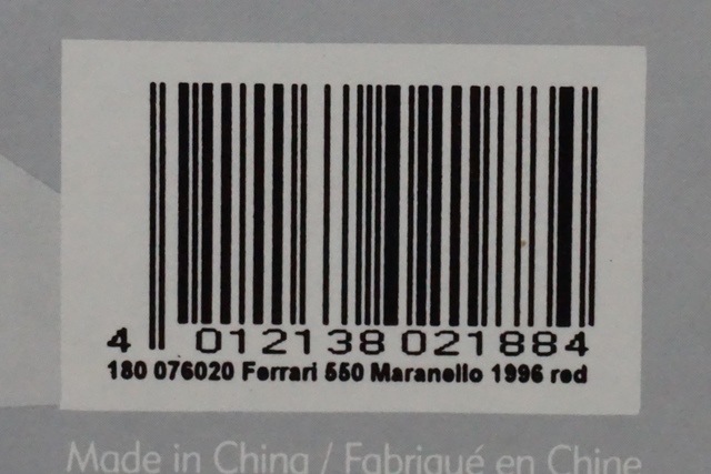 1/18 UTモデルズ 180076020 フェラーリ 550 マラネロ 1996 レッド