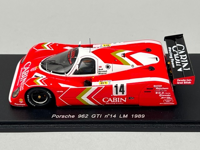 1/43 スパーク KBS042 国際貿易特注 ポルシェ 962 GTI ルマン 1989 #14