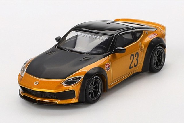 ミニカー MINI GT LB WORKS NISSAN GT-R bronze Mini GT LB☆WORKS Nissan GT-R (R35) Magic Bronze Type 1, Rear Wing