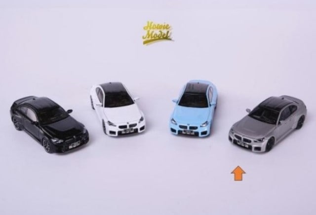 新品 Howie Model 1/64 BMW M2 G87 Frosted Gray (Metallic Paint