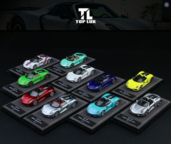 新品 TOP918-07 TOP LUX 1/64 918 Spyder スパイダー Mica Silver