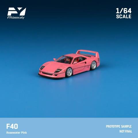 新品 FY64080 Finclassically 1/64 F40 Rosewater Pink, Boost Gear