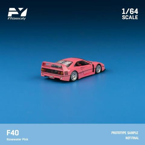 新品 FY64080 Finclassically 1/64 F40 Rosewater Pink, Boost Gear