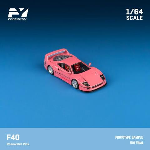 F40 GTE 1995 ピンク 1/64 ミニカー F40 Gte 1995 Pink 1/64