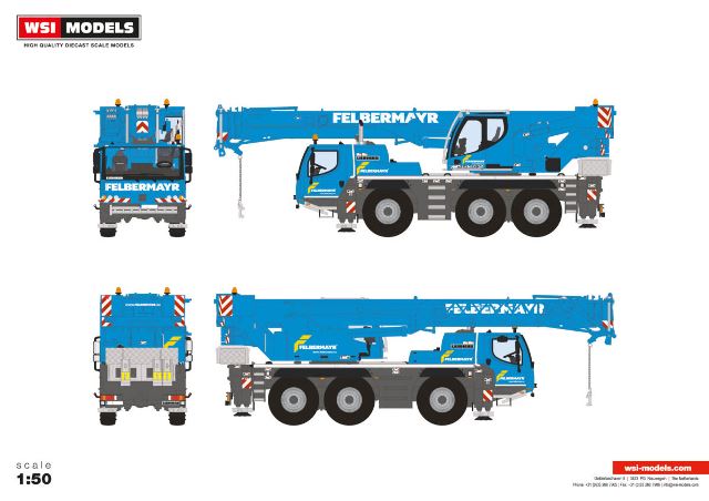 新品 51-2158 WSI 1/50 Felbermayr LIEBHERR LTM 1050-3.1【外部倉庫