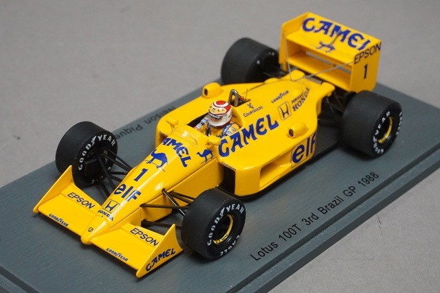 1/43 スパーク S4836 ロータス 100T 3rd ブラジルGP 1988 #1 キャメル