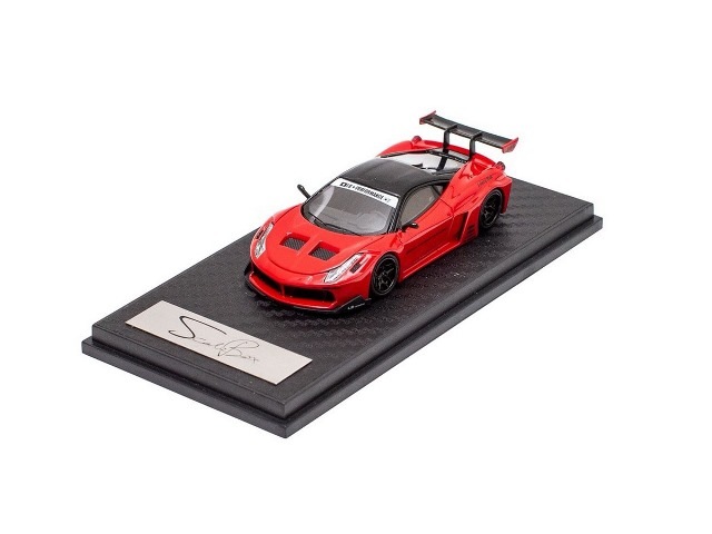 新品 MC43-RD Scale Box LBWK 1/64 LB-シルエットワークス 458 レッド