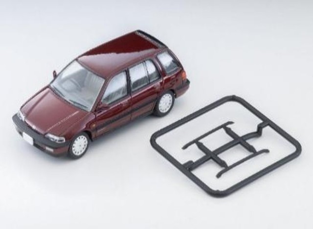 新品 LV-N297b トミーテック 1/64 ホンダ シビックシャトル 56i (赤