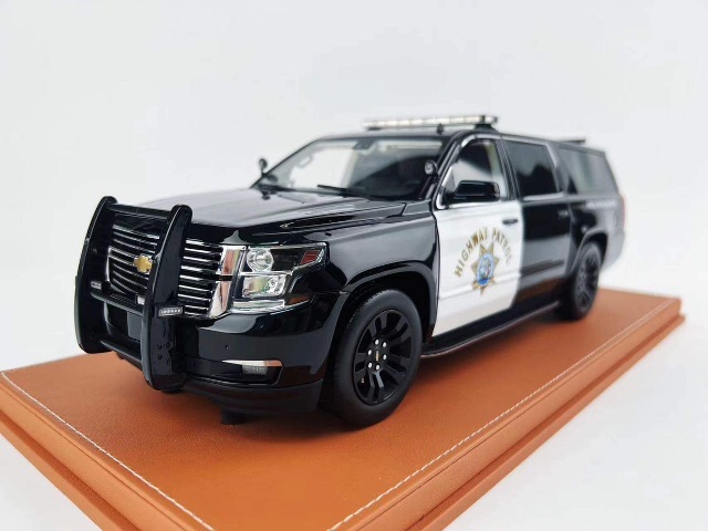 ͽ  Vehicle Art 1/18 ܥ졼 СХ Chevrolet Suburban Black HIGHWAY PATROL CHP ѥȥ ݥꥹ99