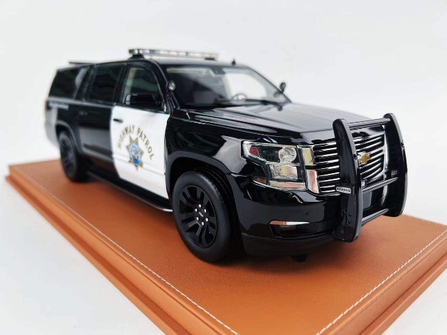 ͽ  Vehicle Art 1/18 ܥ졼 СХ Chevrolet Suburban Black HIGHWAY PATROL CHP ѥȥ ݥꥹ99