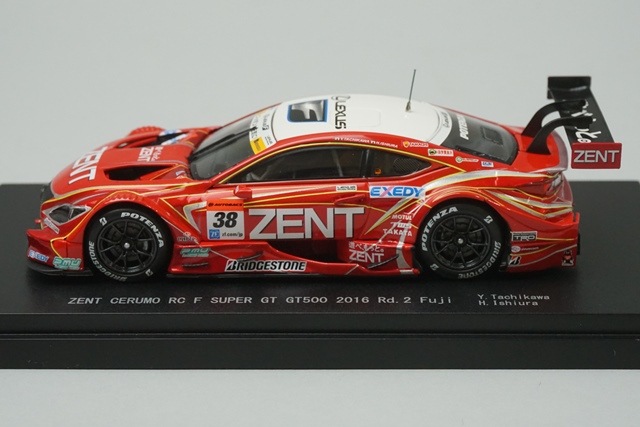 1/43 エブロ 45456 レクサス ゼント セルモ RC F スーパーGT GT500 Rd