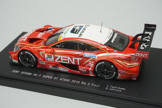 1/43 エブロ 45456 レクサス ゼント セルモ RC F スーパーGT GT500 Rd