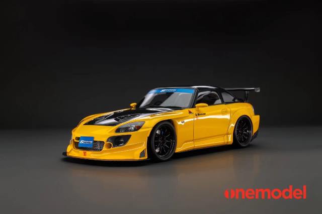 予約 23A03-04 onemodel 1/18 ホンダ Honda S2000 Spoon Street Carbon