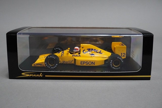 【中古】Spark 1/43 LOTUS JUDD 101 Australian GP 1989 CAMEL ＃12(イエロー) RG Racing Gear別注 RG003 ミニカー【外箱なし】[10][240010472767] 中古】Spark 1/43 LOTUS JUDD 101 Australian GP 1989 CAMEL