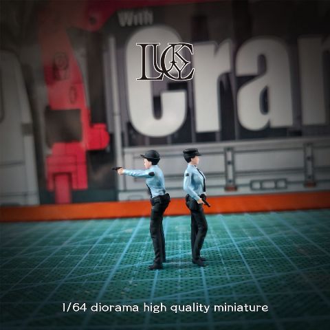 予約 LK2025060310 Lucky Studio 1/64 Police Woman Duo ポリス 警察