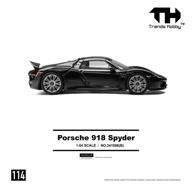 予約 241086B Trends Hobby TH 1/64 ポルシェ スパイダー Porsche 918