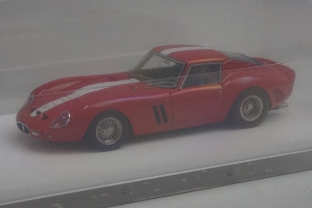 ����  M64X 1/64  250GTO S/N 3809GT Red Silver And White Body Stripes