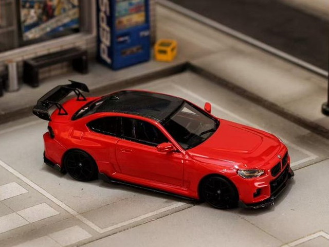 予約 SW Street Weapon 1/64 BMW G87 M2 ADRO Modified 改造 High Tail