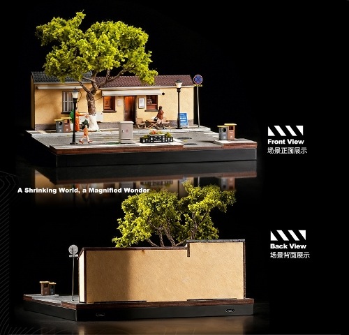 予約 SCJ82052-A 収蔵家 ジオラマ 1/64 南京古嶺路のギャラリーカフェ