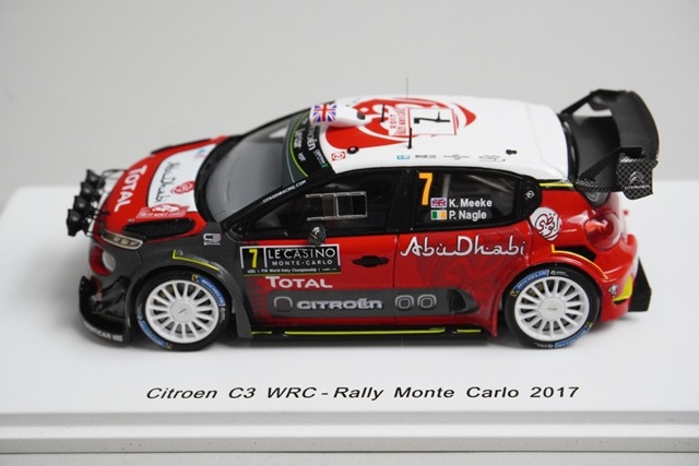 【美品】スパーク CitroenDS3 WRC 1/43 アルタヤ 1/43 シトロエンDS3 WRC モンテカルロラリー 2013 Citroen
