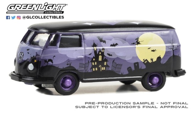 ���� 30481 GreenLight 1/64 �ե��륯������� Volkswagen Type 2 Panel Van - Halloween 2023 