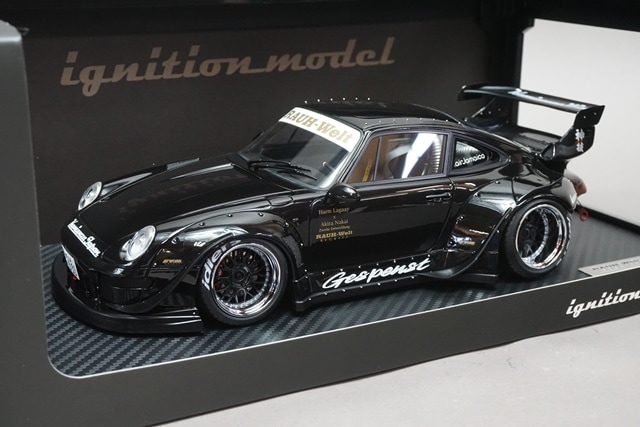 1/18 イグニッションモデル IG1960 RWB 993 ブラック, Boost Gear
