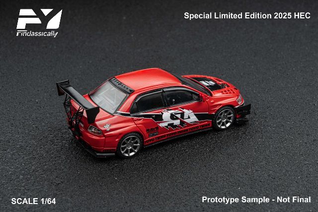 値下☆【未使用】ミニカー☆3個 新品 Finclassically 1/64 三菱 ランサー Mitsubishi Evolution IX