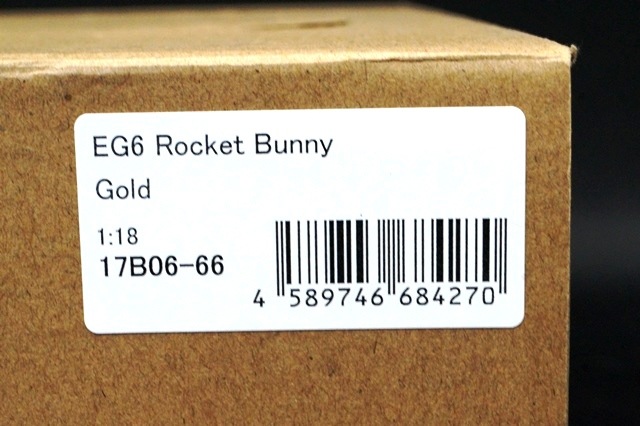 ����17B06-66 onemodel 1/18 �ۥ�� EG6 Rocket Bunny Gold��(����30��)