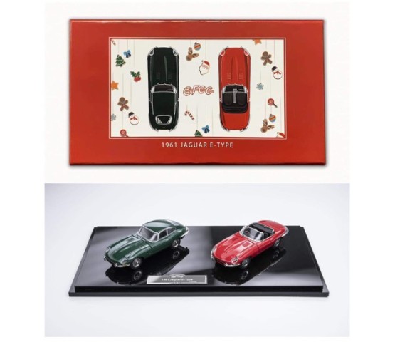 Jaguar E-type Roadster 1961 Rouge - Modèle Réduit 1/64 GFCC - Die-cast (métal) - Boîte Neuve