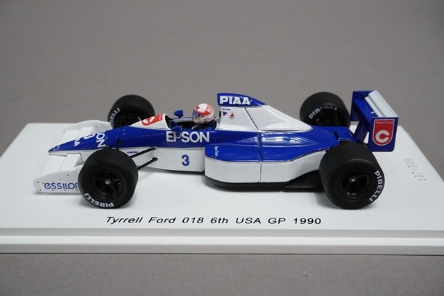 1/43 スパーク TR003 Forza特注 ティレル フォード 018 アメリカGP 6th