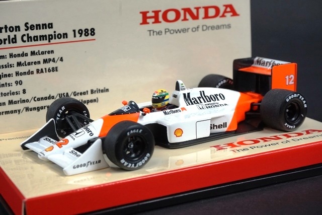 1/43 F1 ミニチャンプス　マクラーレンホンダMP4-7 A.セナ ミニチャンプス 1/43 マクラーレン ホンダ F1 MP4/4 1988 #12