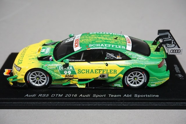 1/43 スパーク SG293 アウディ RS 5 DTM 2016 Audi Sport team Abt