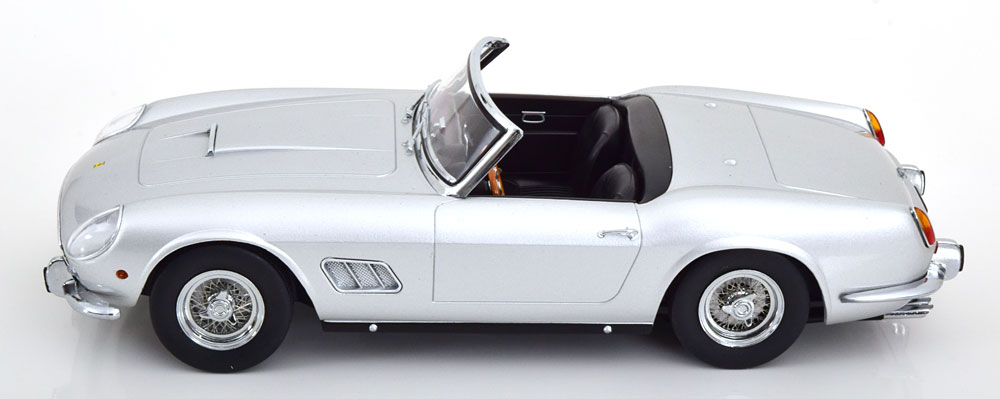 Ferrari 250 GT California Spyder 1960, KK-Scale 1/18, Gris Argent, Métal, Neuve