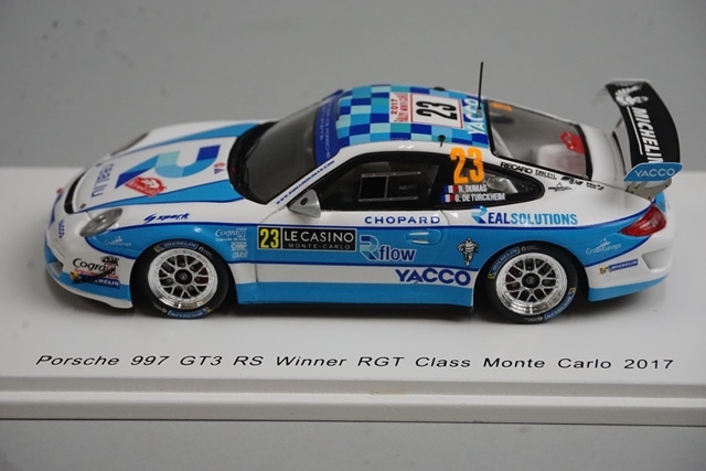 1/43 スパーク S5160 ポルシェ 997 GT3 RS RGTクラス モンテカルロ