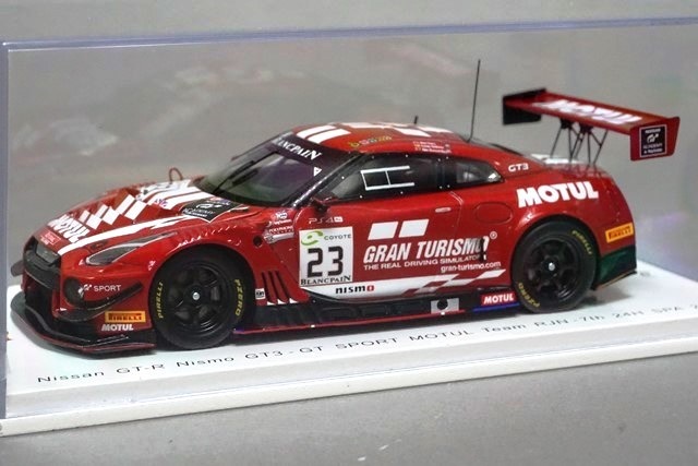 1/43 スパーク SB207 日産 GT-R ニスモ GT3-GT SPORT MOTUL Team RJN