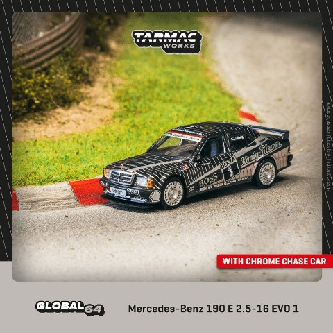 ���� T64G-057-89DTM01 Tarmac Works 1/64 ��륻�ǥ� �٥�� Mercedes-Benz 190 E 2.5-16 EVO 1 DTM 1989 Klaus Ludwig 