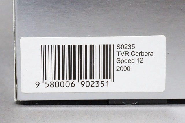 1/43 スパーク S0235 TVR サーブラウ スピード 12 2000 シルバー