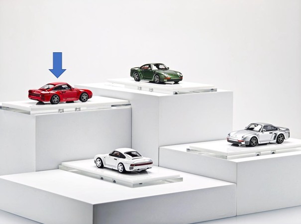 予約 Zincit Model 1/64 Legendary sports car 959 Racing Red, Boost
