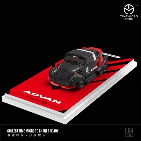 新品 TM646220 TimeMicro 1/64 フォルクスワーゲン ビートル RWB VW