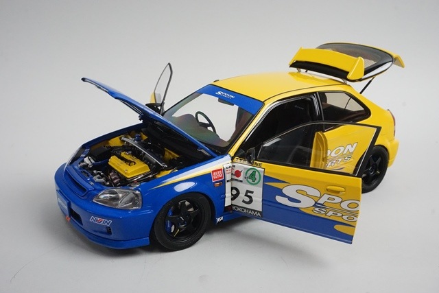 新品 M85014 モーターヘリックス 1/18 ホンダ シビック タイプR(EK9
