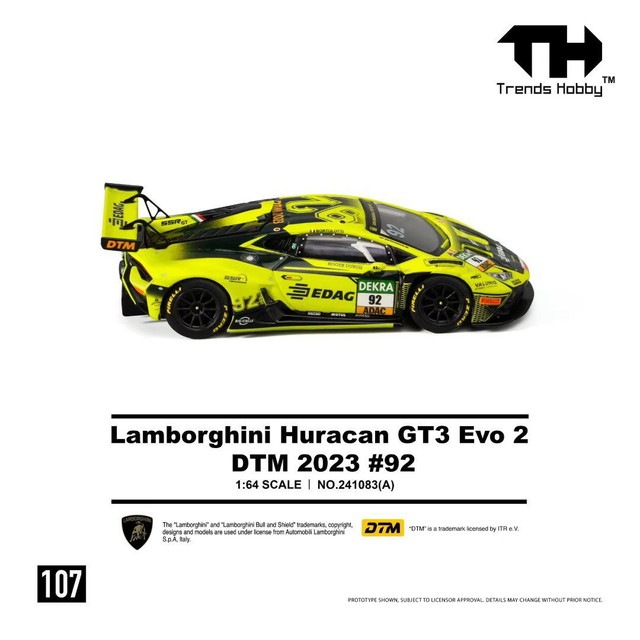G0308-02★ ミニカー 名車コレクション　LAMBORGHINI 9点 新品 241083(A)107 Trends Hobby 1/64 ランボルギーニ ウラカン