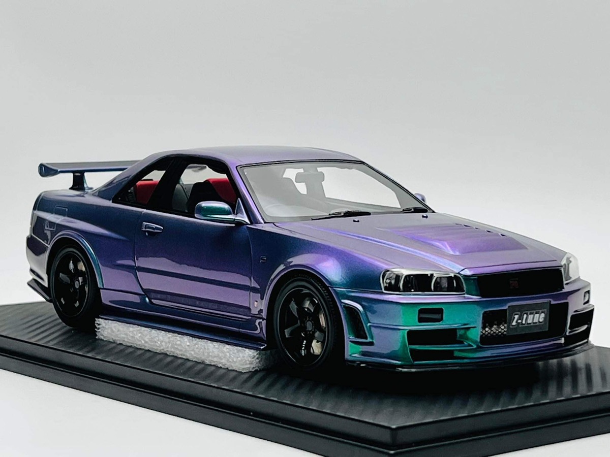 ���� 22A01-11 onemodel 1/18 Nismo R34 GT-R Z-tune Chameleon WEB����