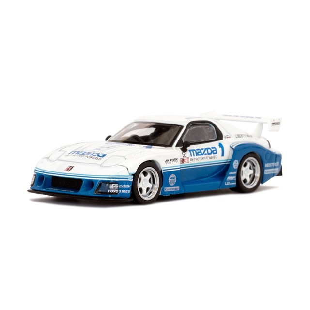 新品 MC198-WHBL TSM MINI-GT 1/64 マツダ Mazda RX-7 LB-Super