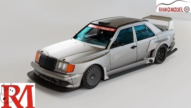 新品 Rhino Model RM 1/64 メルセデス ベンツ MERCEDES Benz W124 改造